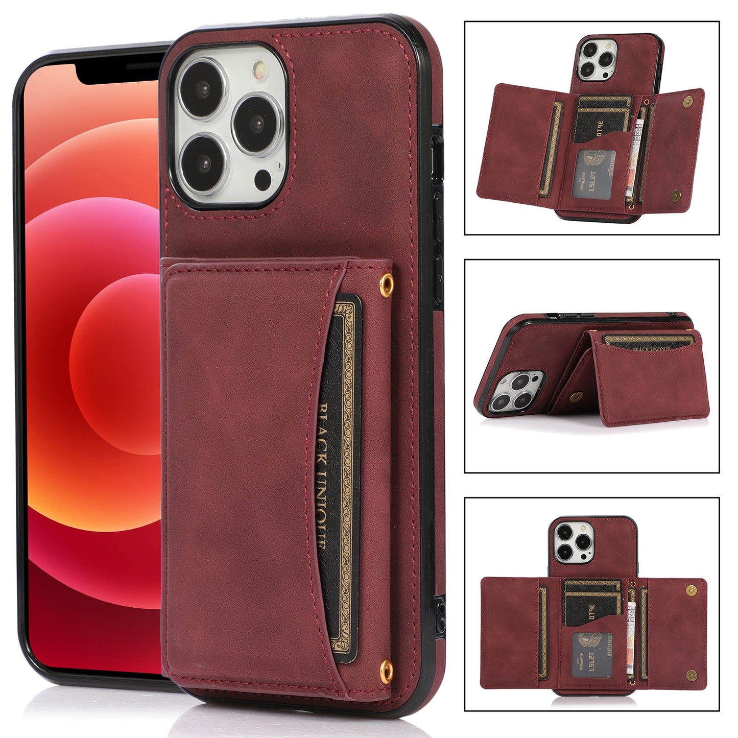 Wallet Style Leather Phone Case