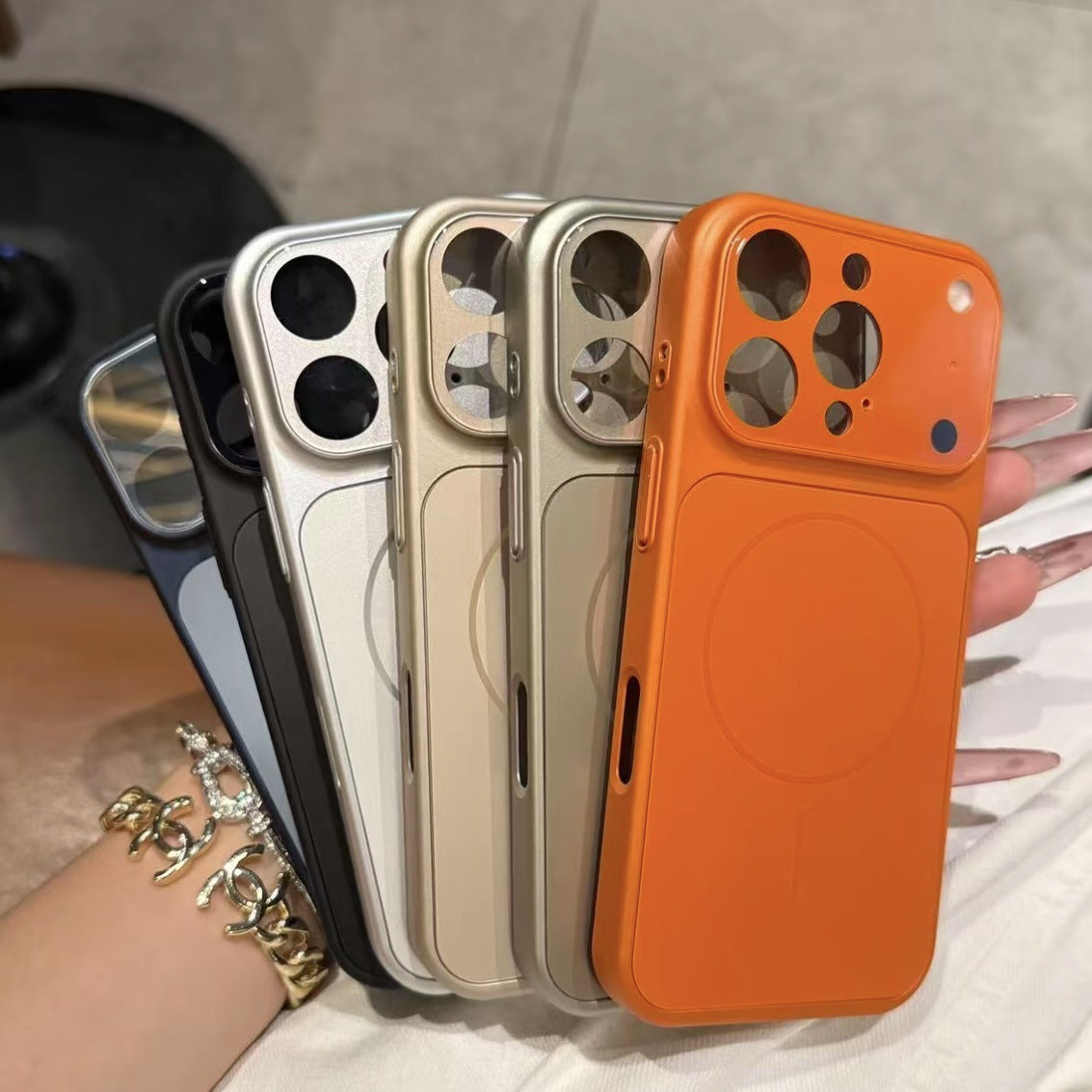 Magnetic Tempered Glass Phone Case
