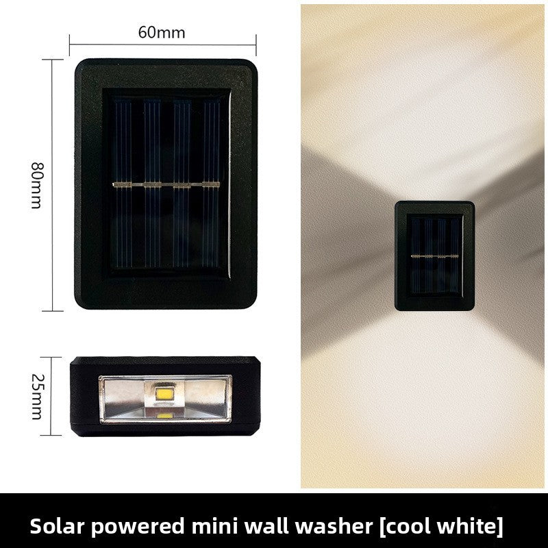 Solar-powered wall light