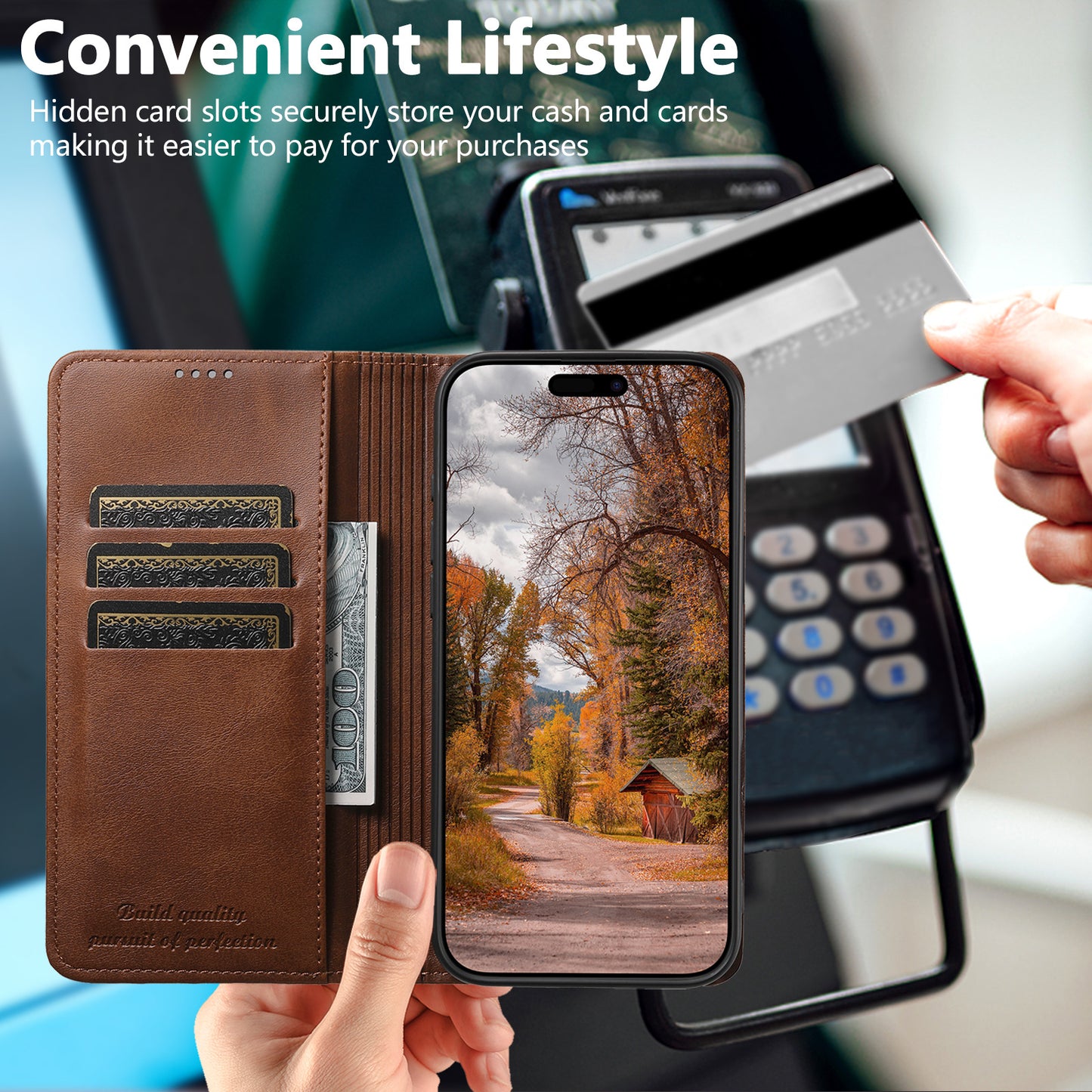 Samsung Galaxy Leather Magnetic Phone Case