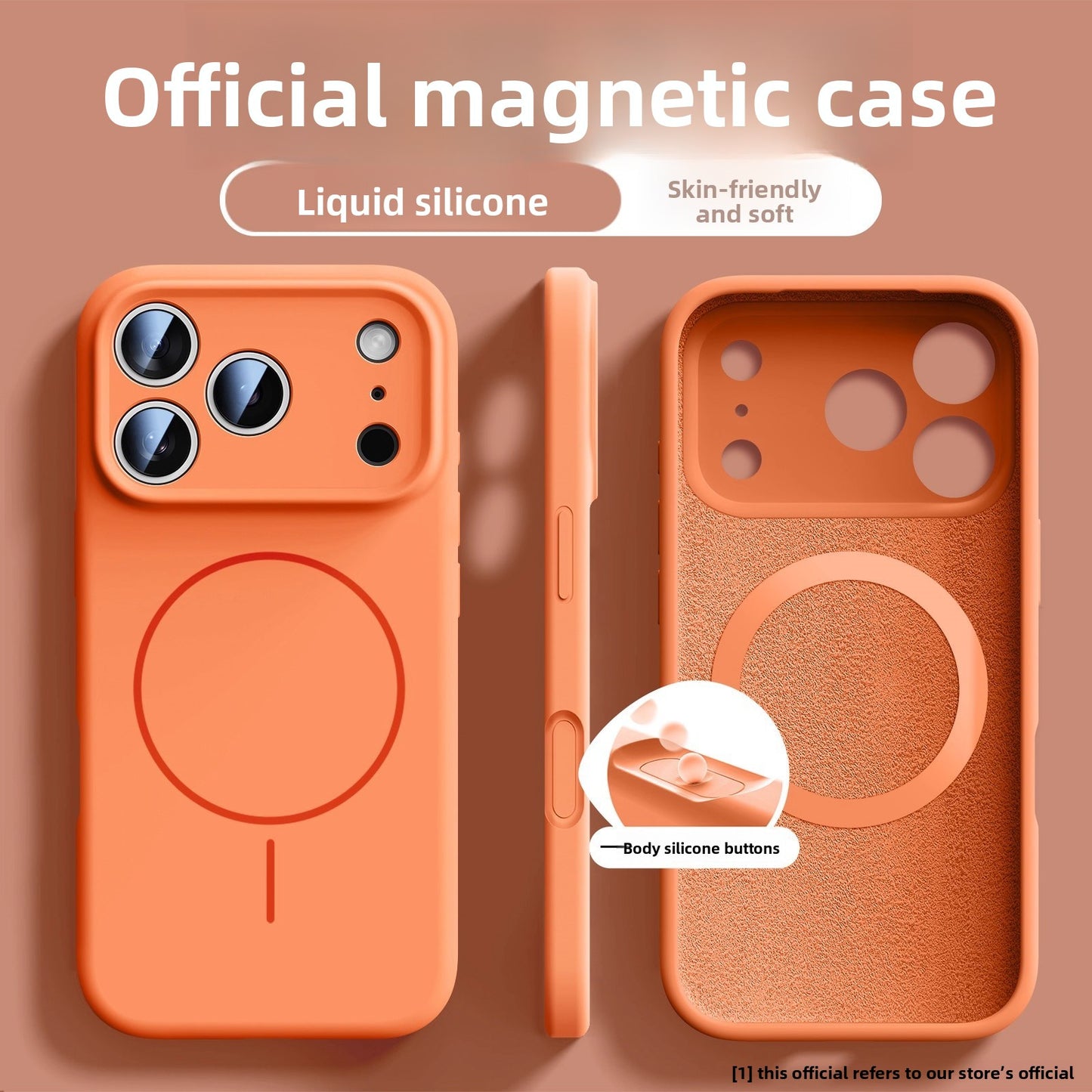 Magnetic Liquid Silicone Phone Case for iPhone
