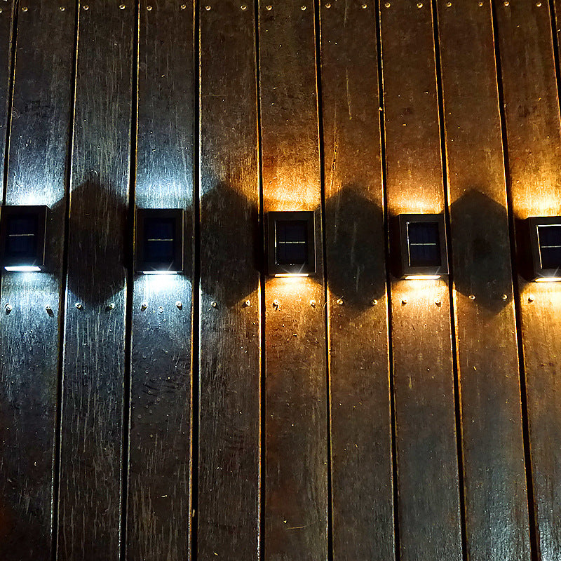 Solar-powered wall light