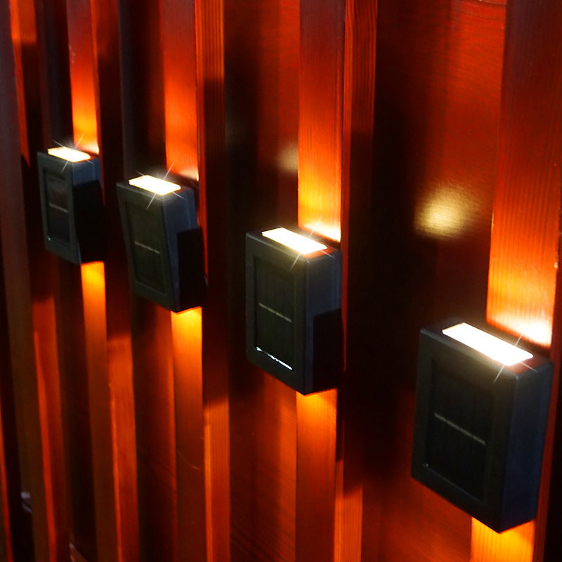 Solar-powered wall light