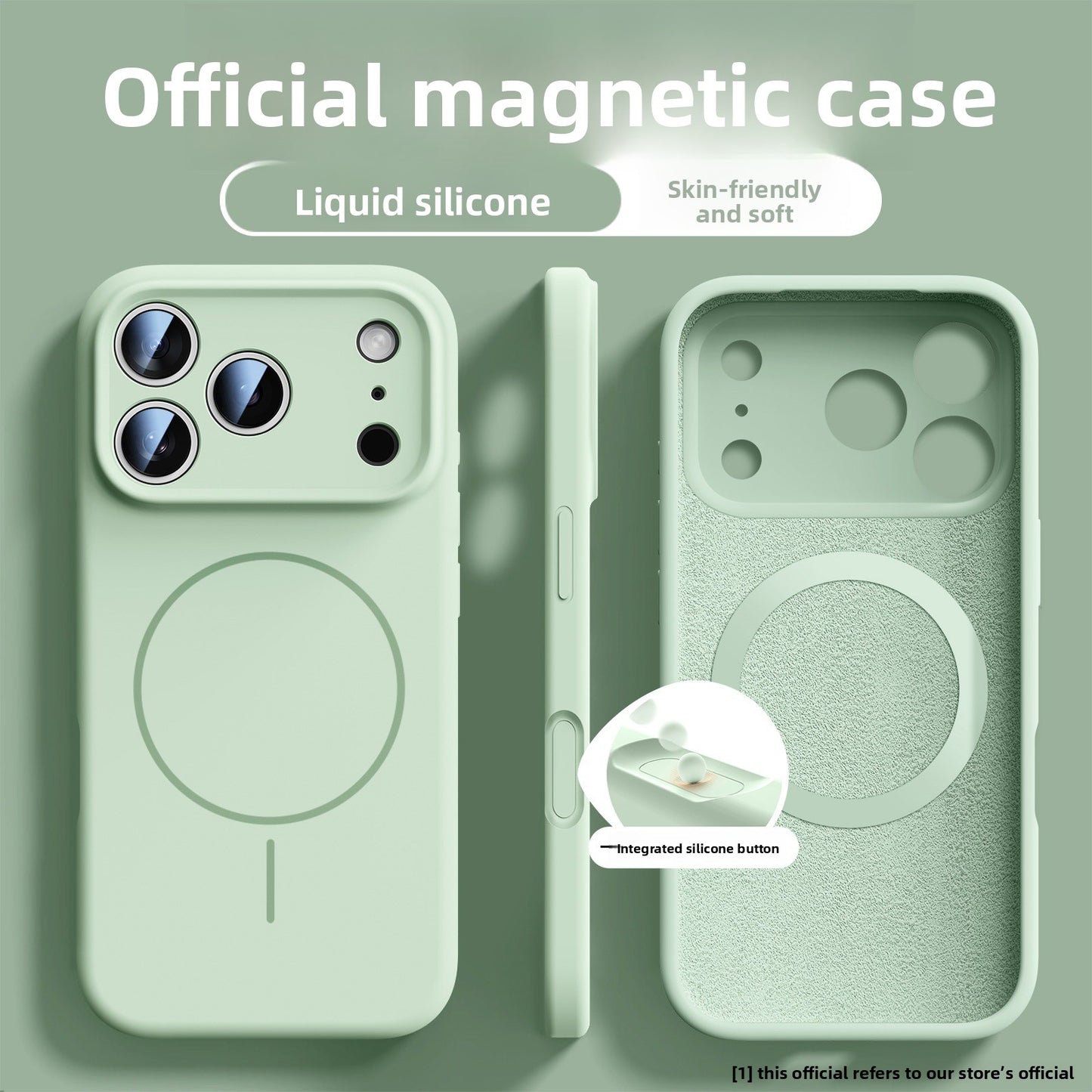 Magnetic Liquid Silicone Phone Case for iPhone