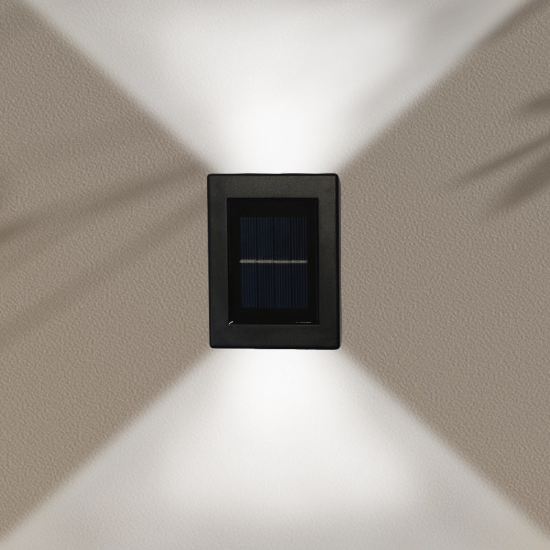 Solar-powered wall light