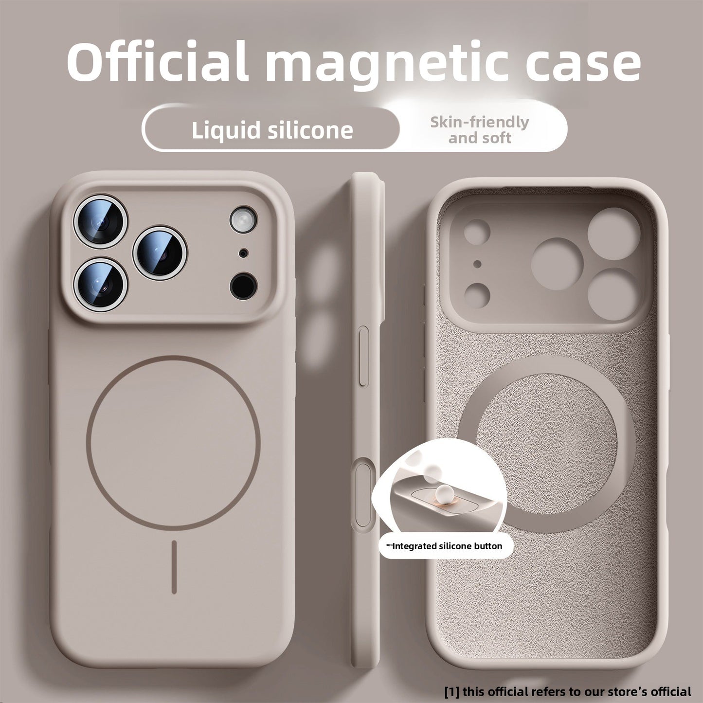 Magnetic Liquid Silicone Phone Case for iPhone