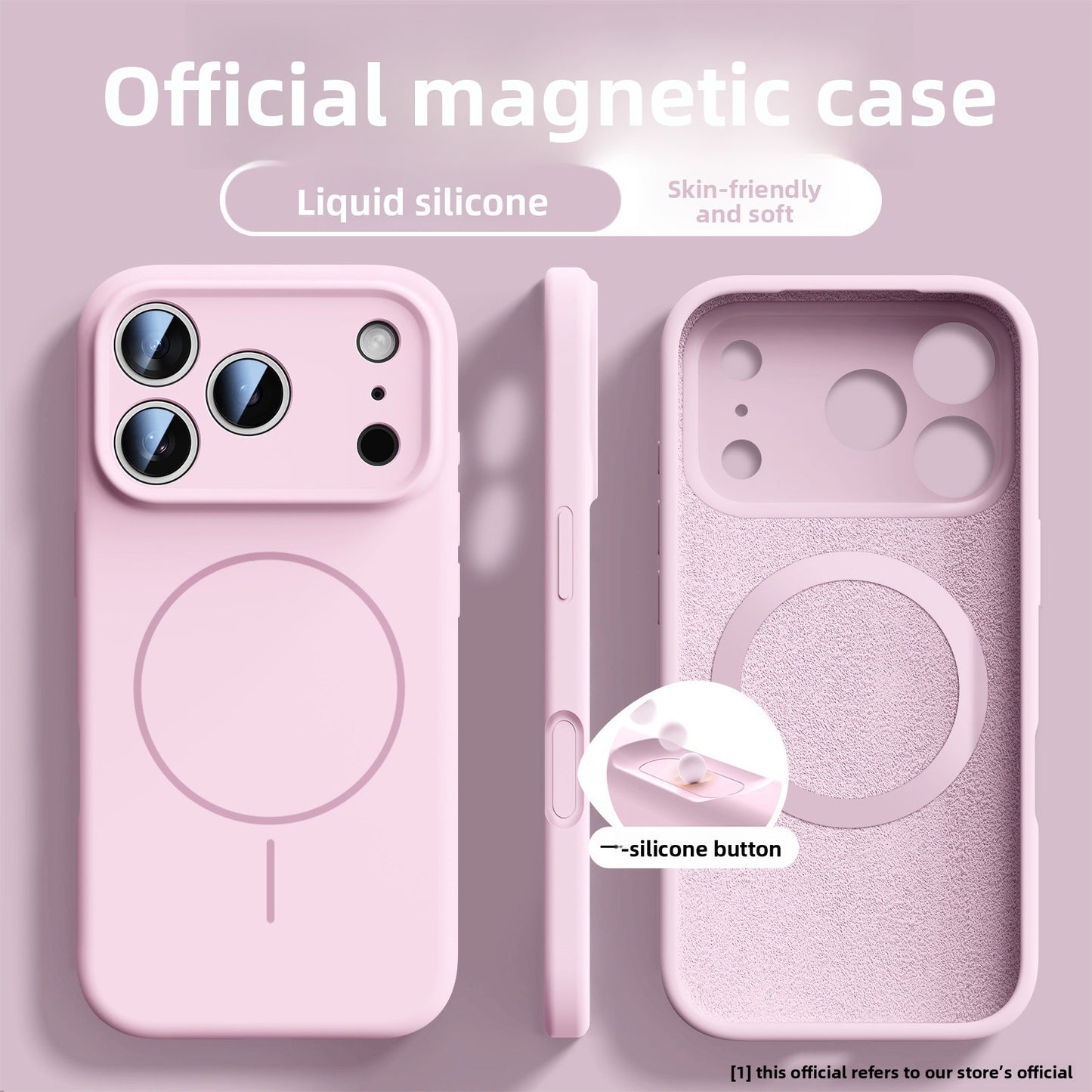Magnetic Liquid Silicone Phone Case for iPhone